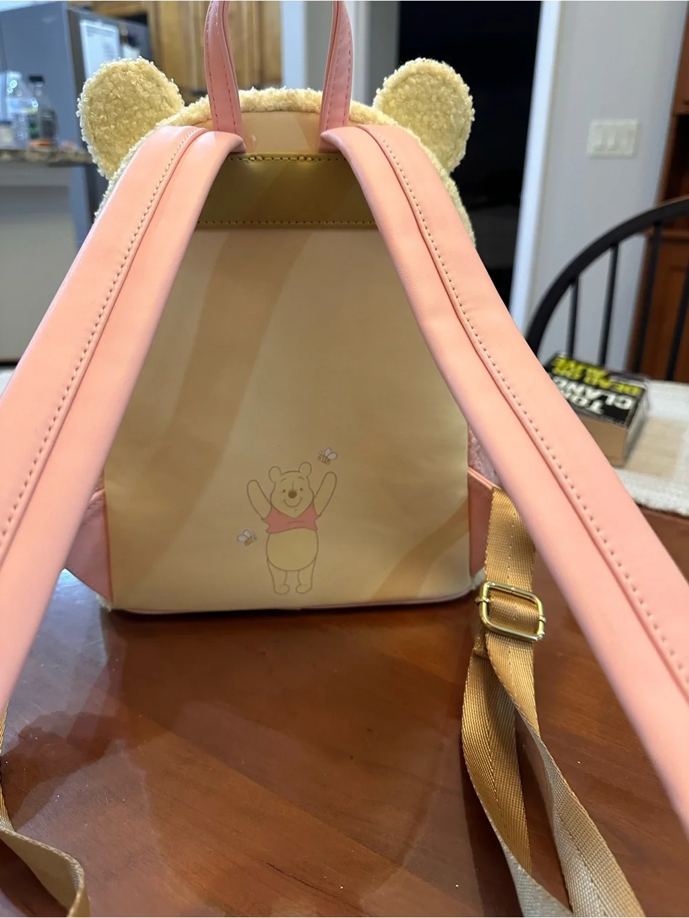 Loungefly Pastel Pink & Cream Sherpa Mini Backpack